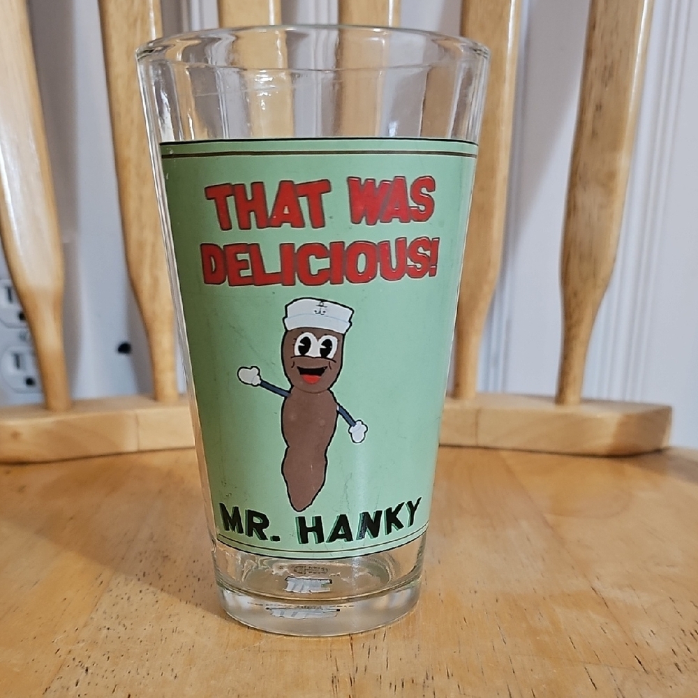 Mr. Hanky Glass Tumbler - Clear
